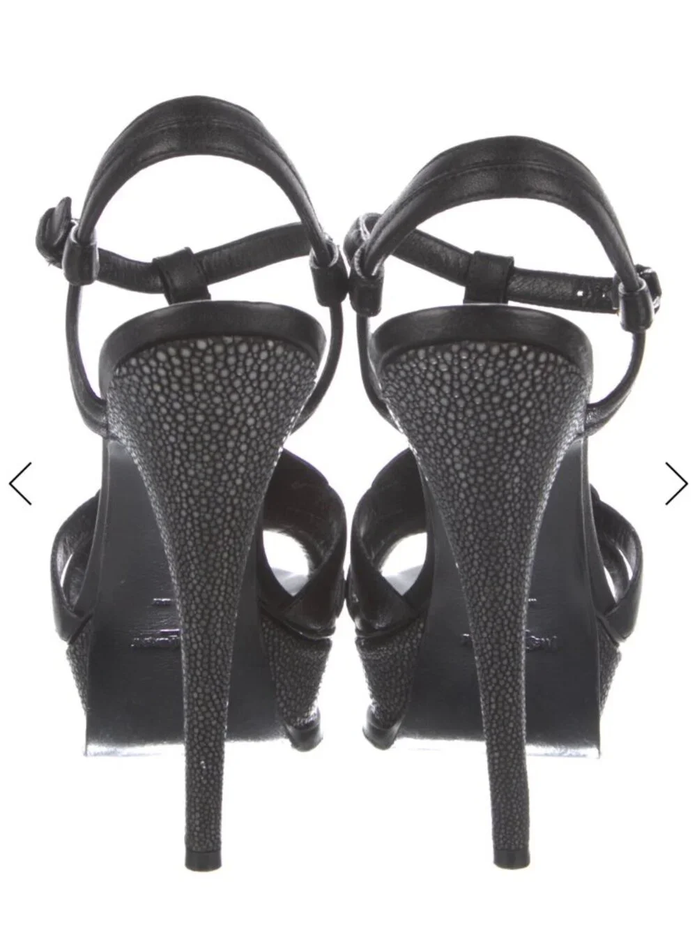 Yves Saint Laurent Sandals, Black, Size 37